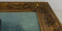 Mona Lisa stary obraz w złotych drewnianych ramach.