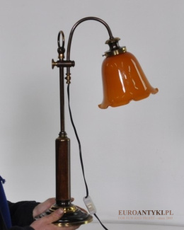 STARA LAMPKA LAMPA RUCHOME RAMIE SZKLANY KLOSZ XL