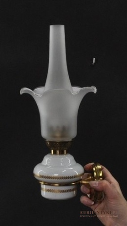 PORCELAIN DE PARIS FRANCE LAMPKA LAMPA KINKIET