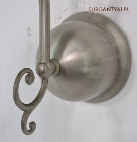 XL STARE SREBRNE KINKIETY Z KLOSZAMI RUSTYKALNE x