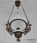 ANTYK STARA LAMPA NAFTOWA Z LAT 1850-1900 SECESJA