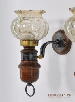 DUZE KINKIETY LAMPKI LAMPY Z KLOSZEM RUSTYKALNE XL