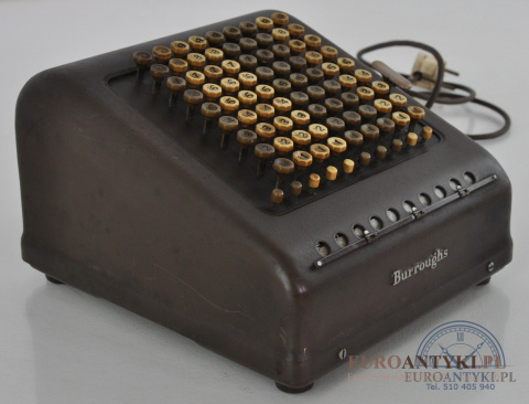 Maszyna do księgowania liczenia Burroughs Adding Machine Company MADE IN U.S.AMERICA pierwsze komputery MASZYNA BIUROWA