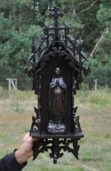 Gotycka kapliczka antyczna z Matką boską. Prawdziwy antyk Grunderzeit.