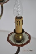 Żyrandol rustykalny z Francji duża stara lampa sufitowa do salonu XXL