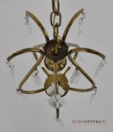 Antyk. Lampka z kryształami z okresu międzywojennego. Secesja Art Nouveau Jugendstil.