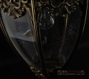 Secesyjna lampa pałacowa z brązu. Antyczna lampa królewska. Antyk Art Nouveau Jugendstil