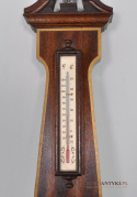 Stacja pogody vintage retro. Barometr termometr higrometr.