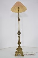 Barokowa lampa podłogowa do pałacowego salonu. Pałacowe antyki barokowe rokokowe.