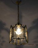 Ozdobna lampa sufitowa vintage retro do ganku holu lampka do wysokiego pokoju