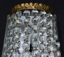 Kryształowe kinkiety antyki z okresu międzywojennego antyczne lampy z kryształkami pałacowe