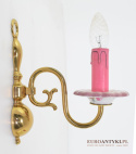 Prowansalskie kinkiety różowe lampki ścienne prowansja dekoracyjne oświetlenie