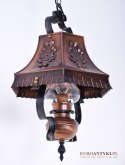 rustykalna lampa wisząca
