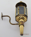 Zabytkowa lampa powozowa latarnia na nafte prawdziwy antyk