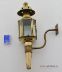 Zabytkowa lampa powozowa latarnia na nafte prawdziwy antyk
