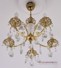 Kryształowy żyrandol średniej wielkości lampa kryształowa salonowa antyczna
