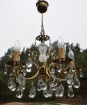 Kryształowy żyrandol średniej wielkości lampa kryształowa salonowa antyczna