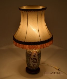 Secesyjna lampka na stolik lampa stołowa babcina antyki do domu