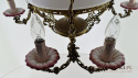Unikatowa antyczna lampa sufitowa w rustykalnym stylu antyk do salonu