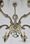 Srebrny żyrandol w angielskim stylu lampa wisząca na korytarz do ganku holu antyki