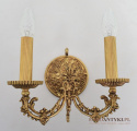 2 Renesansowe kinkiety dekoracyjne do dworku pałacyku lampy ścienne antyki