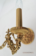 2 Renesansowe kinkiety dekoracyjne do dworku pałacyku lampy ścienne antyki