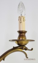 Antyk ekskluzywny żyrandol salonowy z brązu lampa wisząca vintage retro