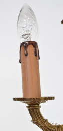 Mała francuska lampka sufitowa mini żyrandol z Francji antyk do łazienki holu