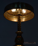 Secesyjna lampa gabinetowa lampka mosiężna do gabinetu antyczna