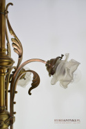 Secesyjny żyrandol pałacowy art deco antyk art nouveau jugendstil muzealna lampa
