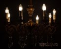 Wytworny żyrandol salonowy antyk do zamku oświetlenie do pałacu chandelier dworski