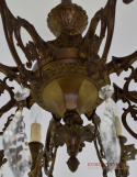 Wytworny żyrandol salonowy antyk do zamku oświetlenie do pałacu chandelier dworski