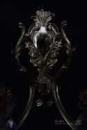 Zabytkowe kinkiety z kryształami starodawne lampki ścienne ekskluzywne