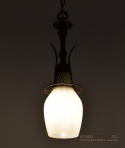Zabytkowy zwis do holu lampa wisząca do ganku lampka vintage retro rustyk