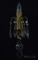 2 kinkiety z kryształami pałacowe oświetlenie lampy ścienne ekskluzywne antyki