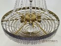 Antyk kryształowy żyrandol kaskadowy chandelier luksusowy do wytwornego salonu