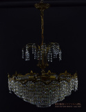 Antyk kryształowy żyrandol pałacowy do luksusowych wnętrz chandelier