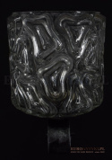 Czarny kinkiet z kloszem retro lampa ścienna rustykalna vintage