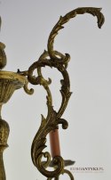 Delikatny żyrandol mosiężny z Włoch lampa książęca do zamku antyki