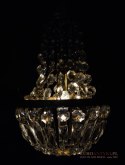 Kryształowy zwis grucha z kryształów lampa kryształowa do klatki schodowej