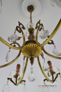 Antyk kryształowy żyrandol do dużego holu ekskluzywne oświetlenie do pałacu