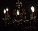 Antyk kryształowy żyrandol do dużego holu ekskluzywne oświetlenie do pałacu