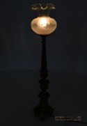 Lampa stołowa do pałacu zabytkowa ekskluzywna duża lampka antyczna z kloszem