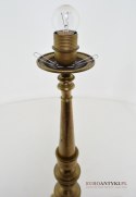 Lampa stołowa do pałacu zabytkowa ekskluzywna duża lampka antyczna z kloszem