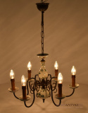 Prowansalski żyrandol lampa sufitowa prowansja klimatyczne oświetlenie domowe