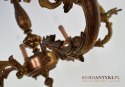 Stare złoto żyrandol barokowy ekskluzywna lampa sufitowa do wykwintnego pomieszczenia