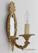 2 zabytkowe kinkiety z lat 1940 mosiężne lampki ścienne z lusterkami antyczne oświetlenie