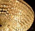 Duża kryształowa plafoniera antyczna lampa okrągła do zamku pałacu ekskluzywne oświetlenie