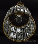 Lampa kryształowa walec z kryształów lampka sufitowa ekskluzywna starodawna retro