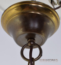 Lampa szklana kula wisząca na sufit zwis retro vintage rustykalny do wiejskiej chaty